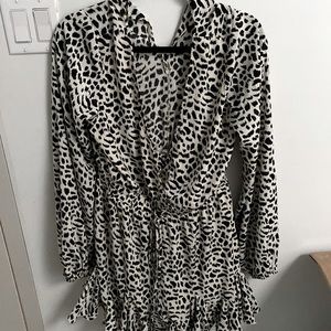 NEW Vici black and white ruffle playsuit